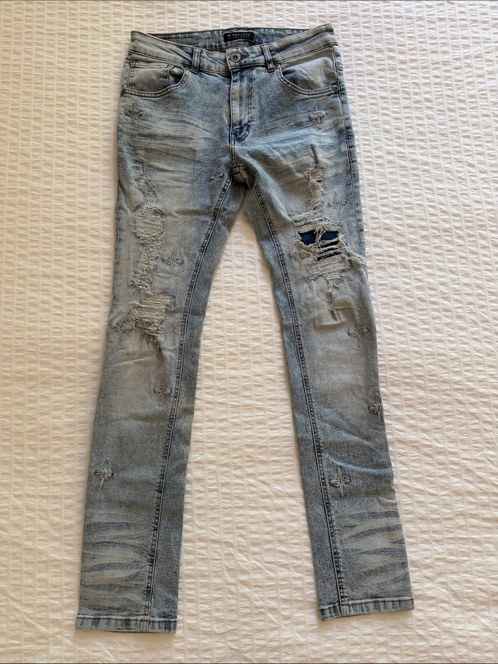 Skinny Ripped Jeans by M. Society 30x30